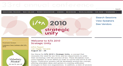 Desktop Screenshot of 2010conference.iltanet.org
